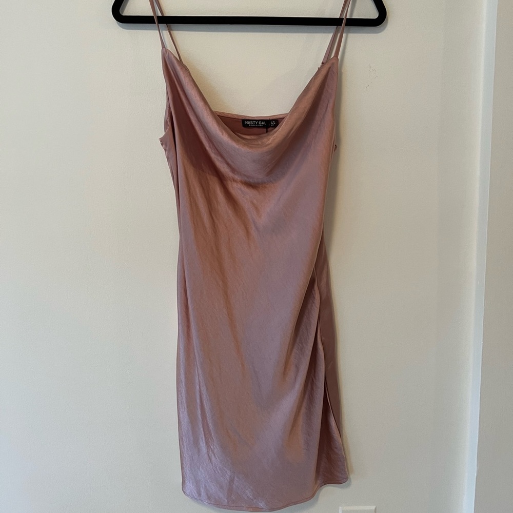 NWT Blush Cowl Mini Dress